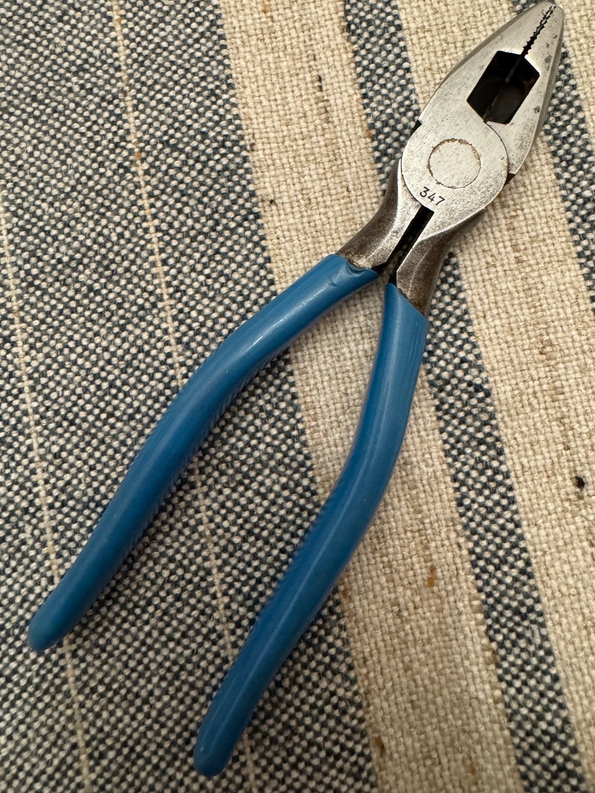 Channellock 347 7” Long Round Nose Lineman’s Pliers High Leverage USA