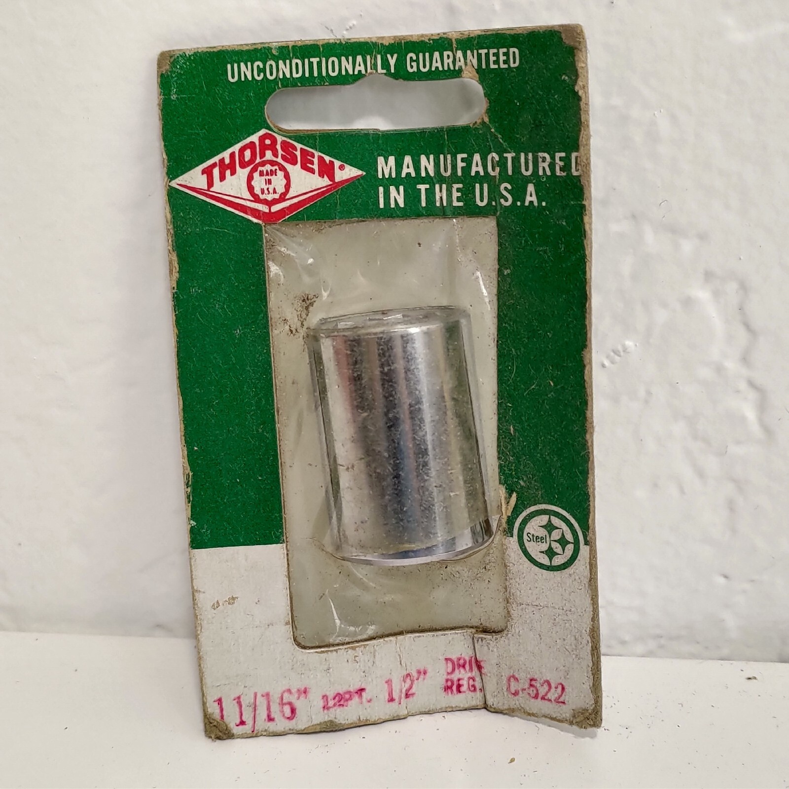 NEW Thorsen 522 11/16″ 12pt 1/2″ Drive Socket