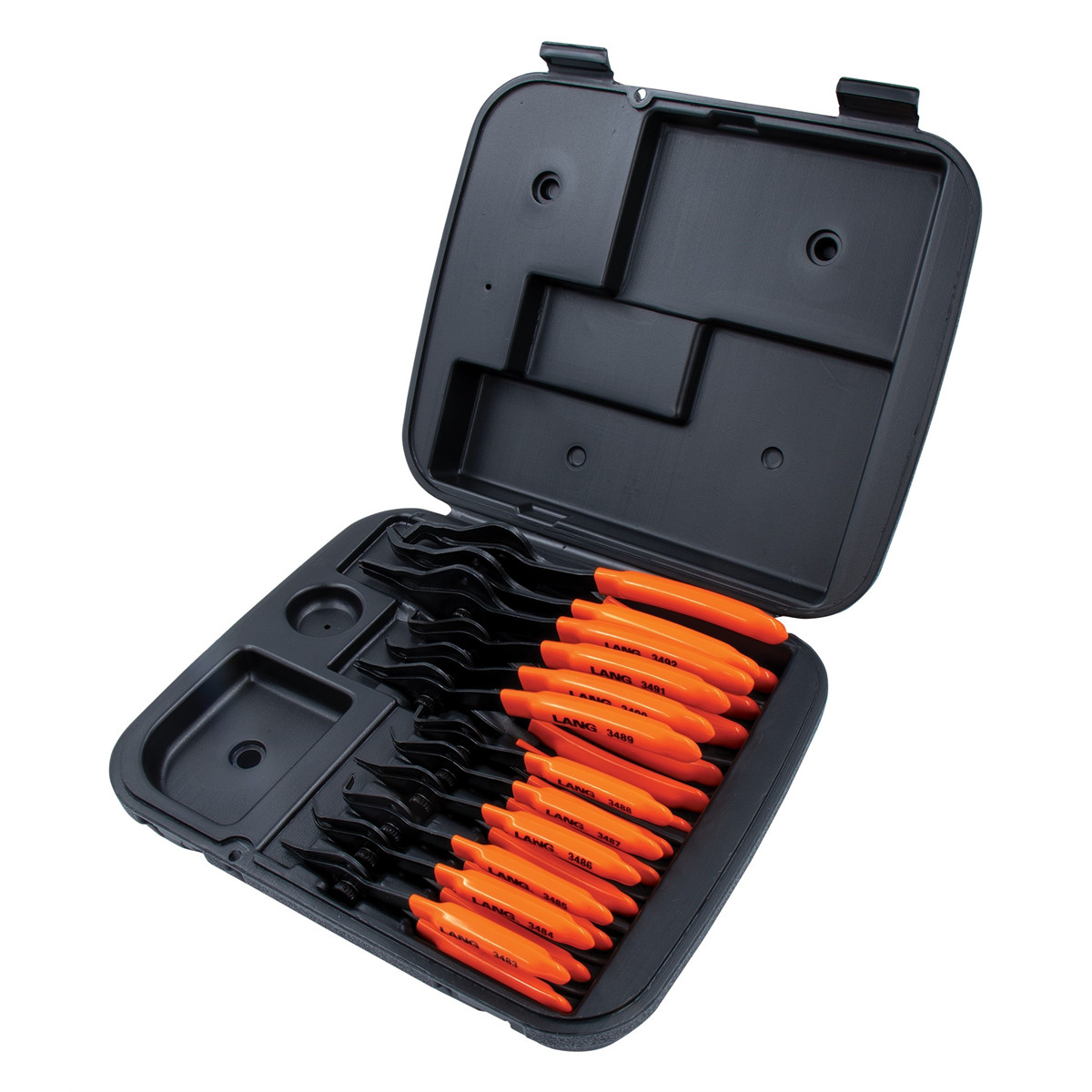 Lang Tools 3495 Snap Ring Pliers Set 12 Piece Internal External with Case