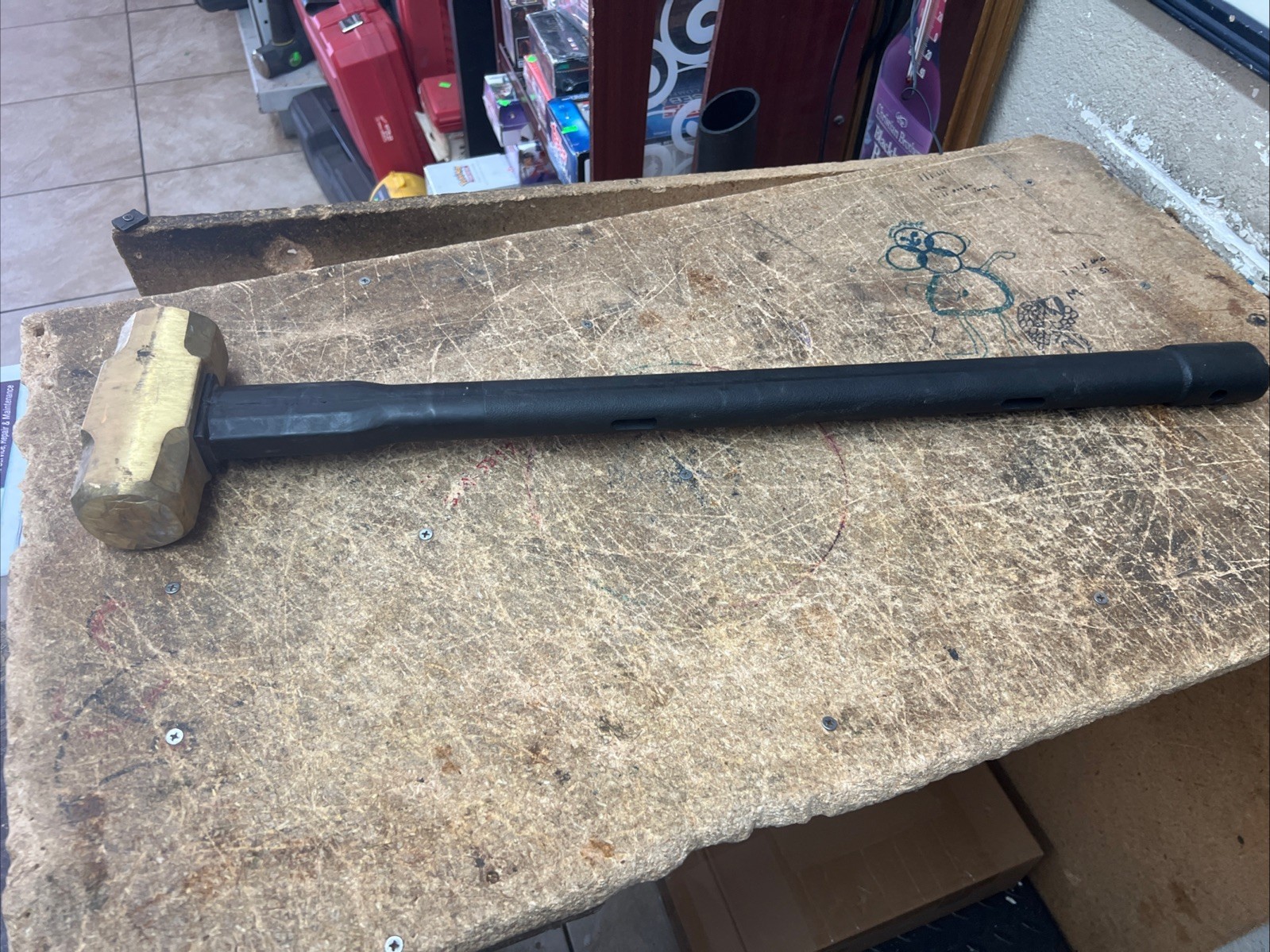 Matco Tools 3.6 8LB Brass Head Dead Blow Sledge Hammer