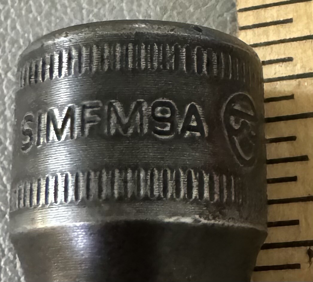 Snap On Tools SIMFM9A 9MM 3/8″ Drive 6-Point Metric Deep Impact Socket