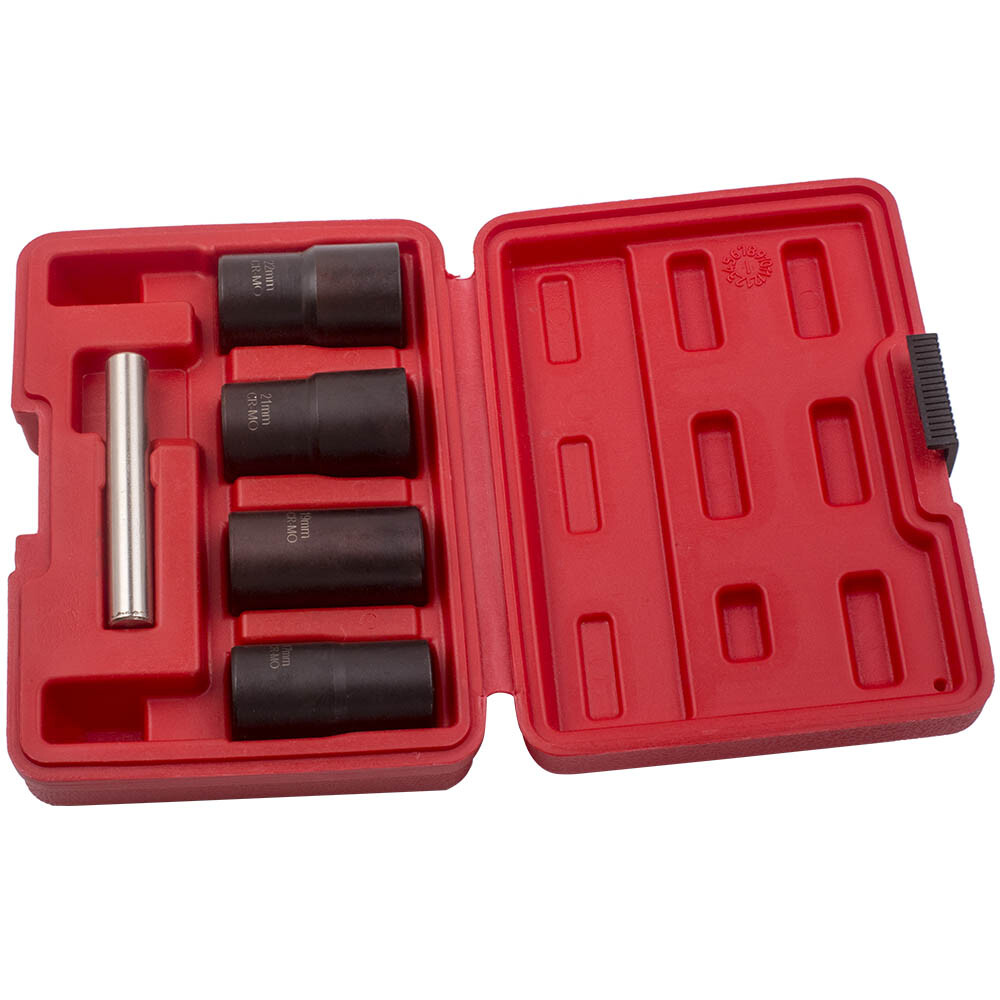 Twist Socket Set Wheel Locking Lug Nut Remover Extractor Tool for 1/2 Inch Drive