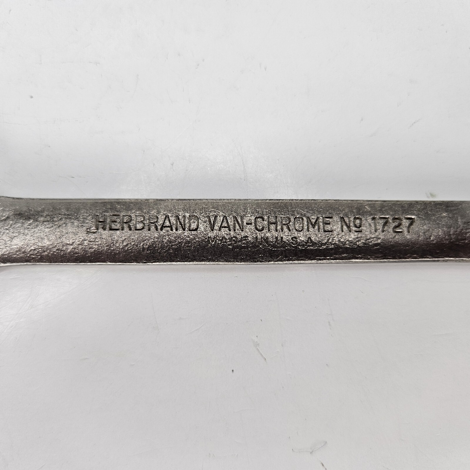 Vintage Herbrand Van-Chrome #1727 Steel Open End Wrench 5/8″ – 9/16″ USA