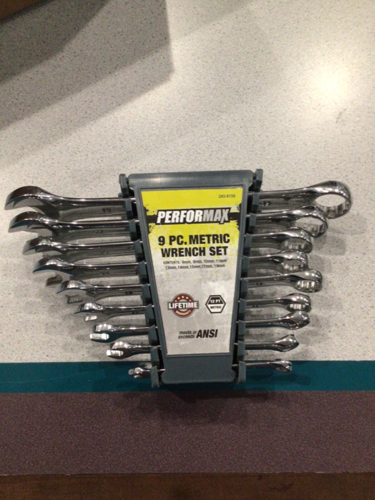 new Performax 9 piece metric wrench set