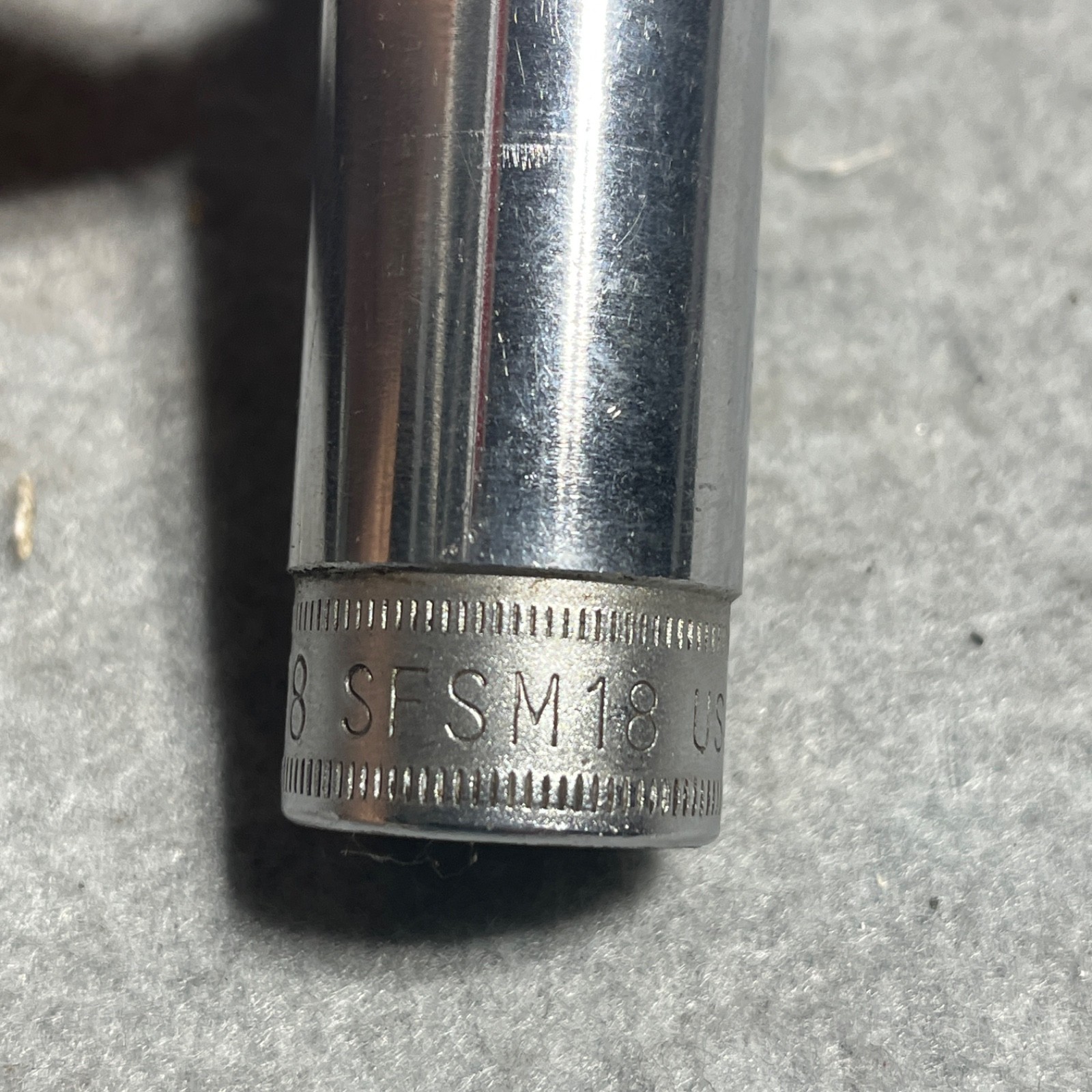 Snap-on Tools 3/8″ Drive 18mm Deep Socket SFSM18 USA 6-Point