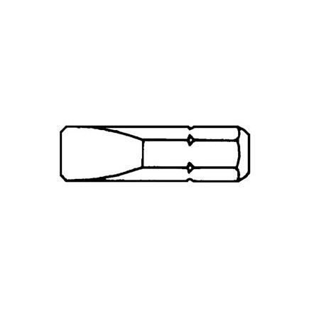 Lisle 25440 9/32in. Slotted 1/4in. Hex Screwdriver Bit
