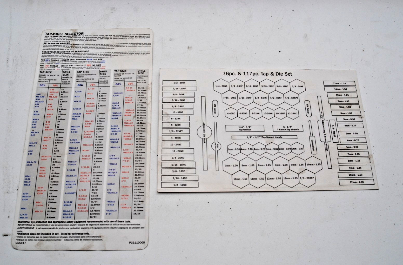 Matco Tools 76pc Machine Screw SAE & Metric Tap & Die Threading Set 676TD
