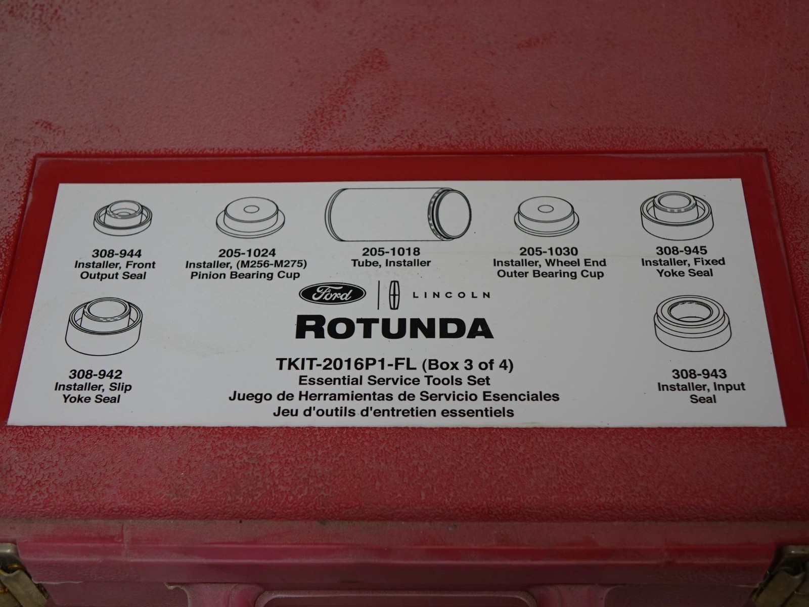 Ford Rotunda OTC TKIT-2016P1-FL Box 3 Dana Axle Tool Set ~ Incomplete
