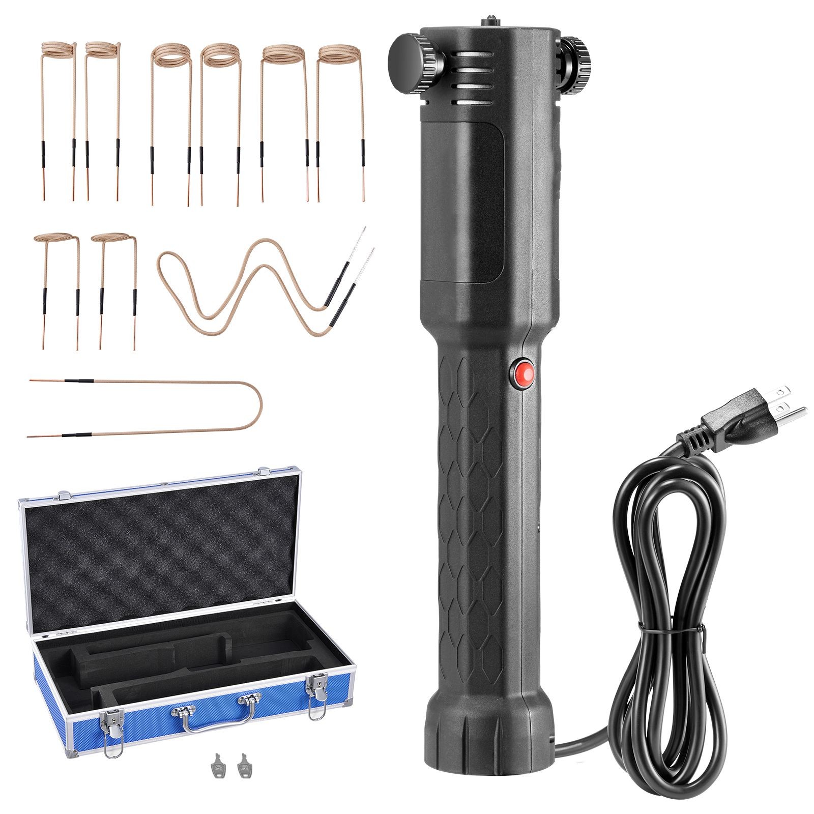 1100W Induction Bolt Heater Kit with 10 Coils, LED Light, & Cooling Fan