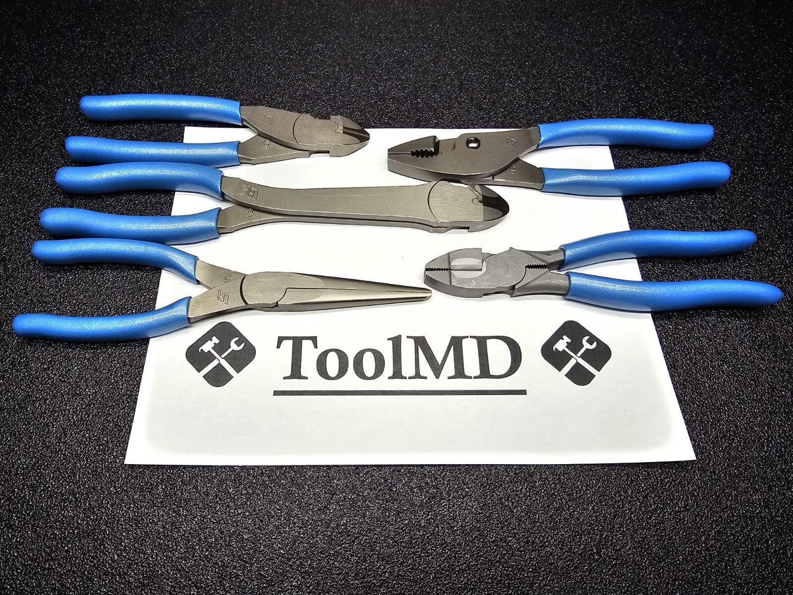 Snap-on Tools USA RARE 5pc PEARL BLUE Plier & Heavy-Duty Cutter Lot Set 312CF