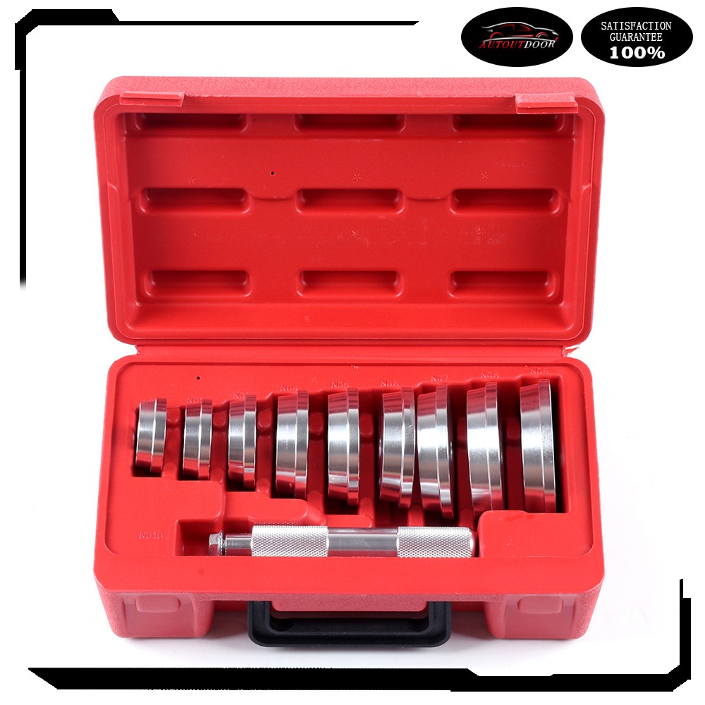 10 Set OF Aluminum Wheel Bearing Race And Seal Driver Master Tool Kit