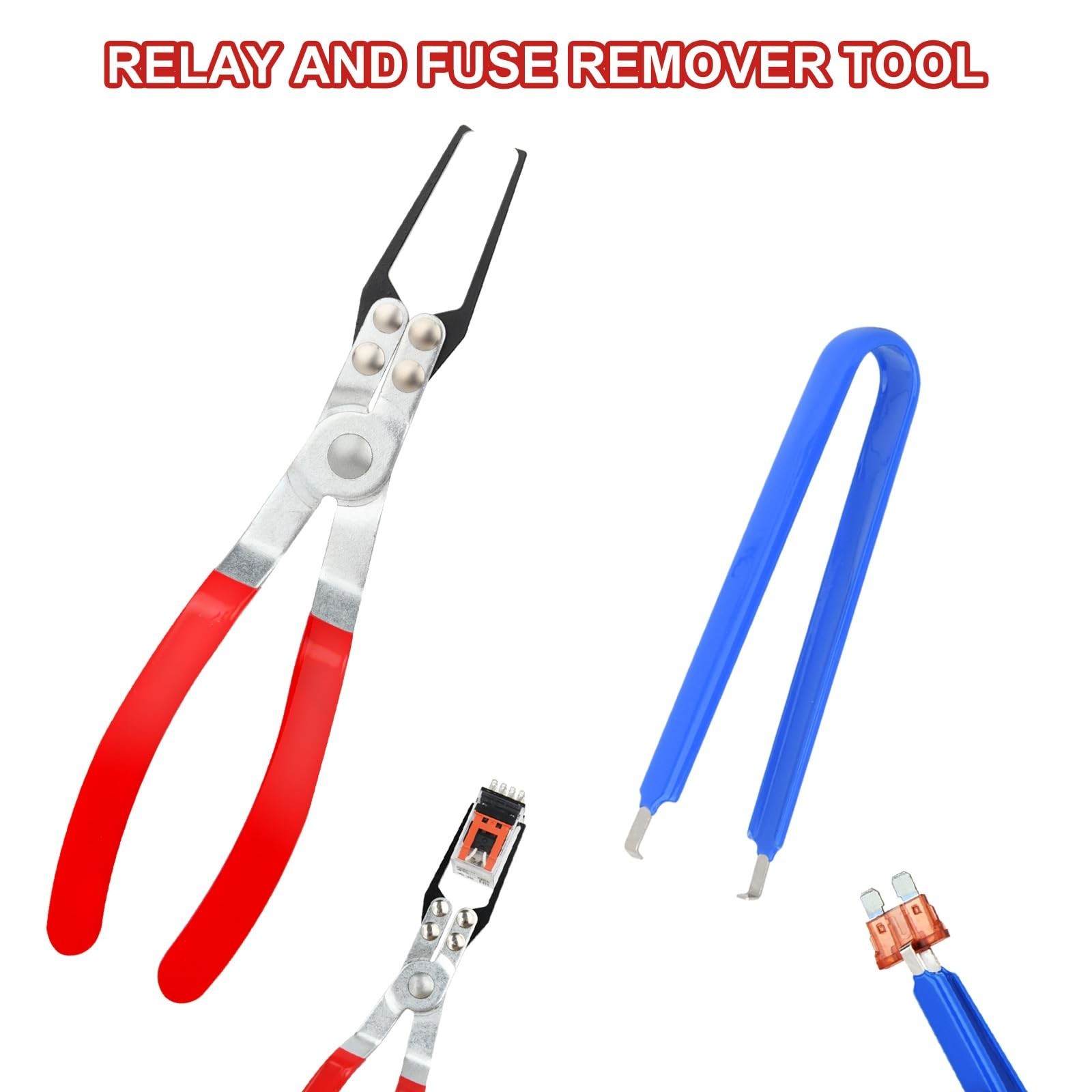 Relay Puller Pliers and Fuse Puller Pliers, Fuse Puller Tool for Car, Automotive