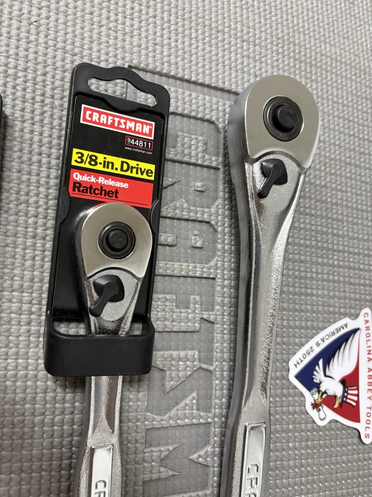 NOS Sears Craftsman USA 3pc Ratchet Set 1/2” Drive 44809 3/8” 44811 1/4” 44807