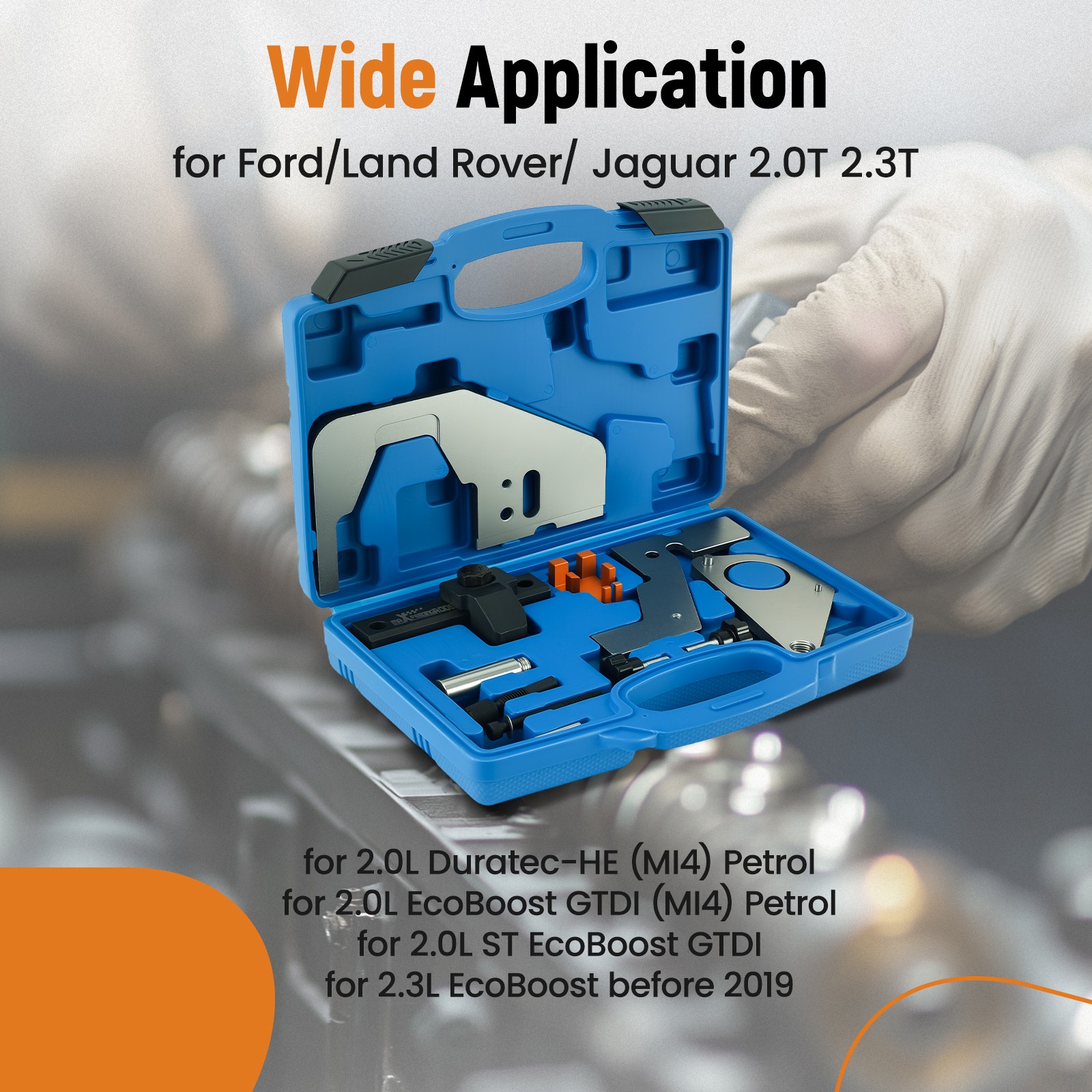 Engine Camshaft Timing Lock Tool Kit for Ford Land Rover Jaguar 2.0 2.3T 303-748