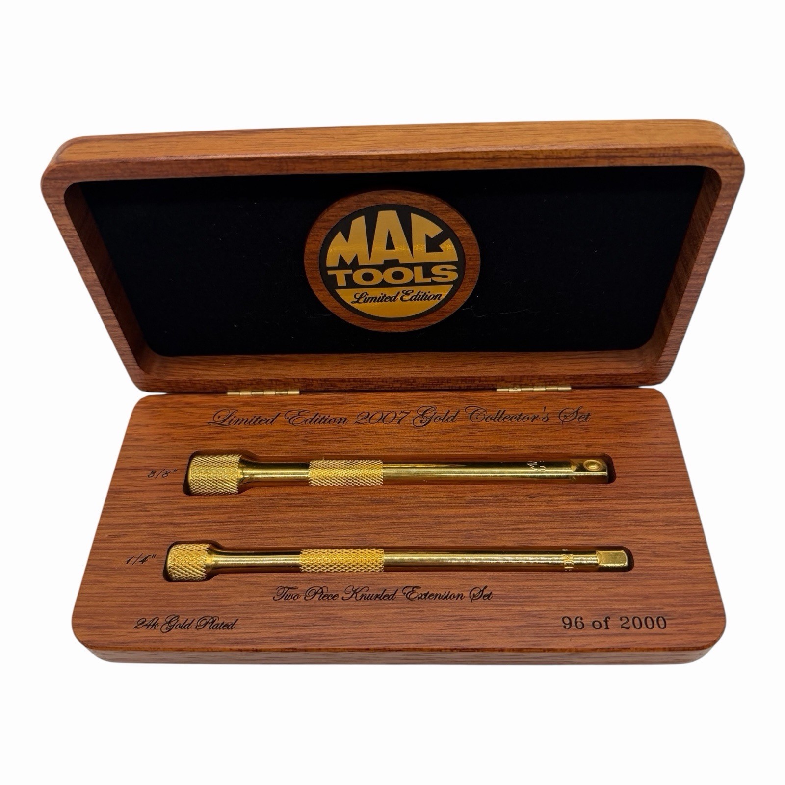 Mac Tools Limited Edition 2007 Two Piece Knurled Extension Set 96 Of 2000 24K