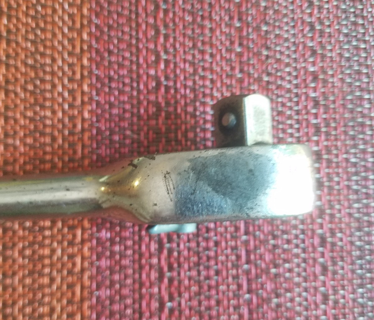 Snap On 3/8″ DRIVE 7-1/2″ LONG CHROME RATCHET WRENCH # F-71-G USA