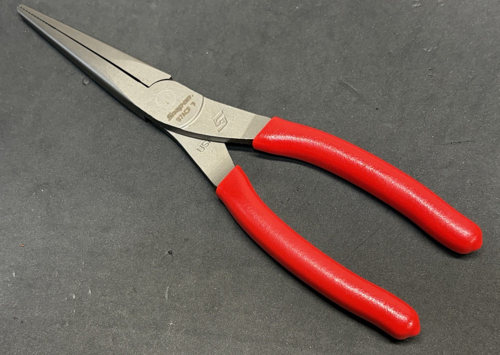 MINT! Snap-on Tools RED Talon Soft Grip 9” Needle Nose Pliers 97ACF