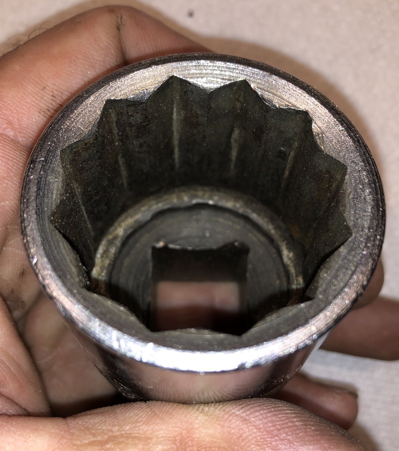 VTG Snap-On LDH-442 3/4” Drive 12 Point 1-1/2” Shallow SAE Chrome Socket SNAPON