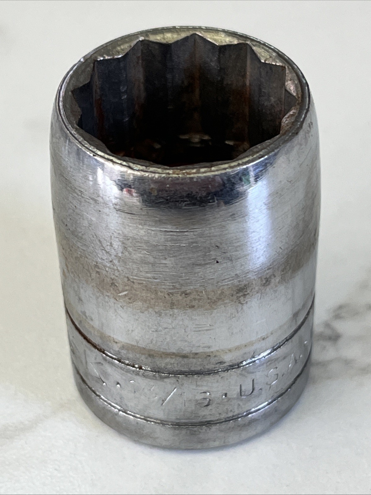 S-K Sk Tools 40126, 13/16in. 1/2 Drive 12pt Socket, USA