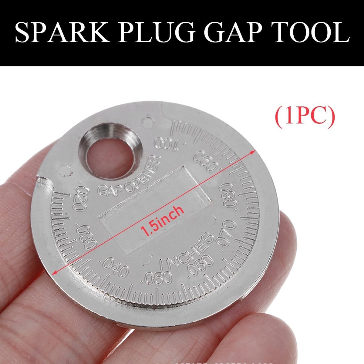 Durable Automotive Spark Plug Gap Tool – Universal Gauge 0.020 to 0.100 Inch