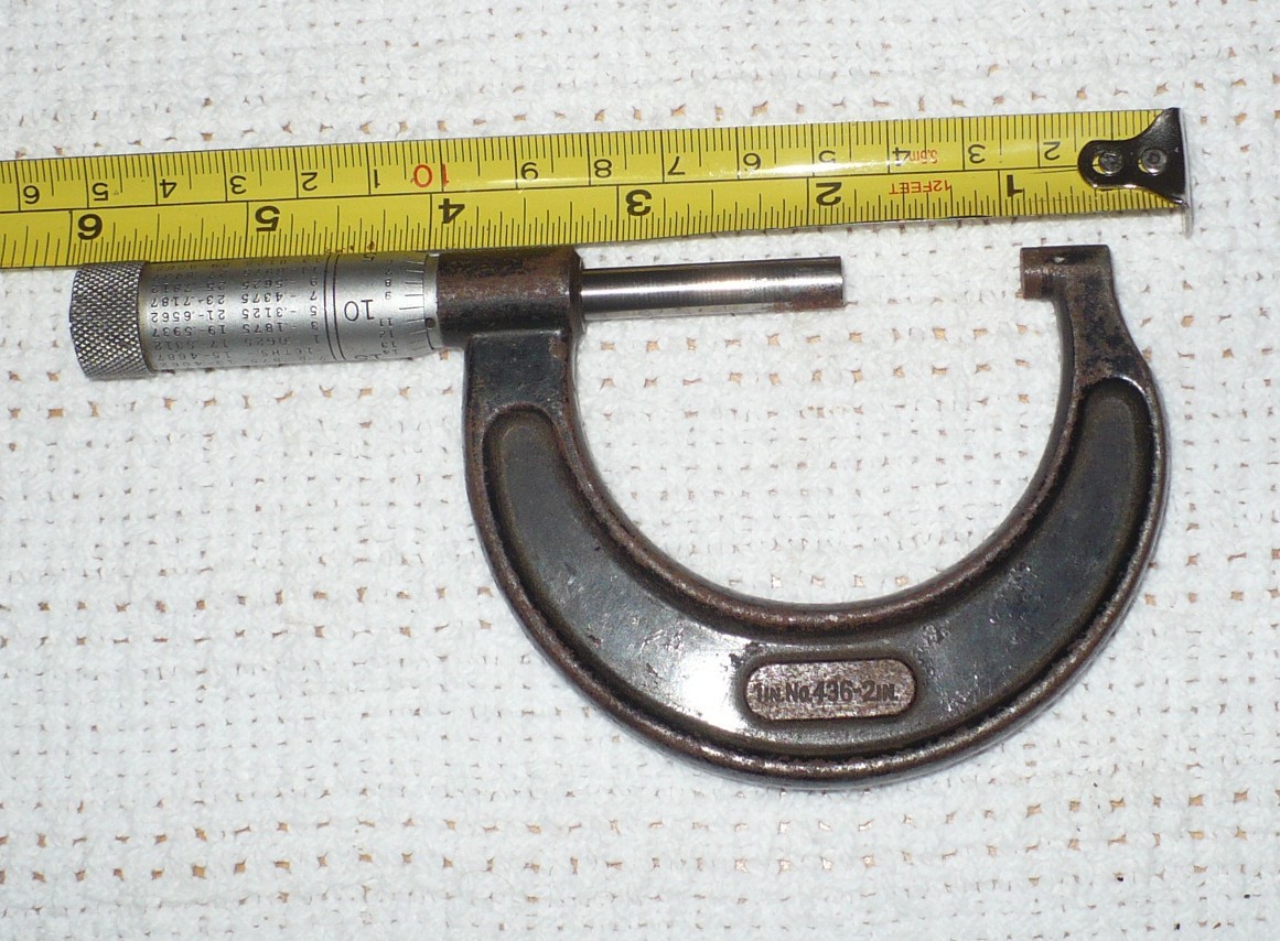 Vintage Starrett Micrometer 436 2 in 1-64 015625