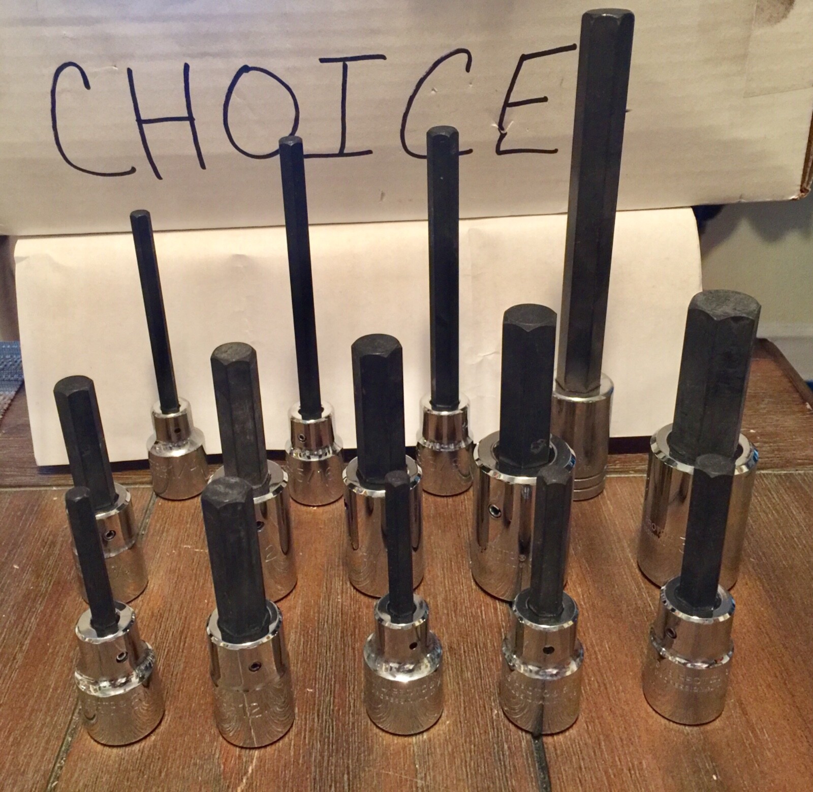 CHOICE – 5441 Proto Hex Bit Socket 1/2″ Drive – MANY SIZES Including XL Sockets