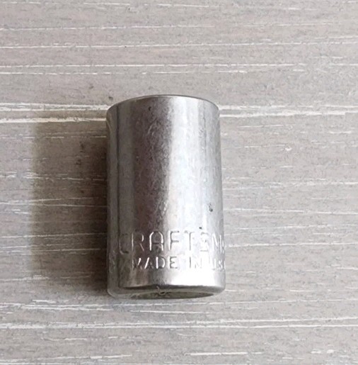 Craftsman USA 3/8″ Socket 6 Point 1/4″ Drive (No Stamped Catalog Number)