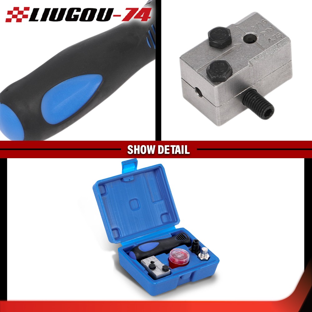 Universal Handheld Car Brake Line Flaring Tool Kit 3/16» Single Flare W/Storage
