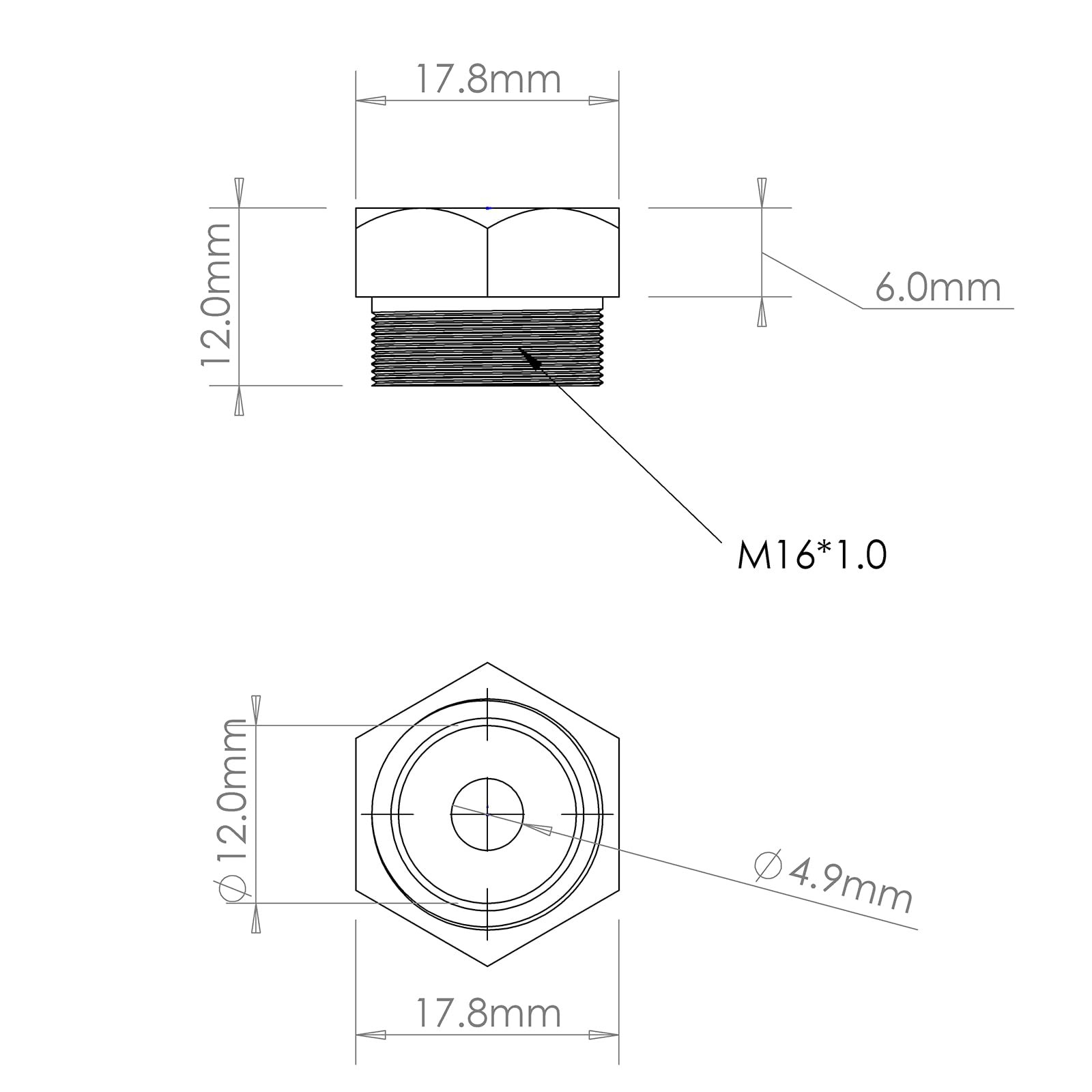 Rivet nut Gun Mandrel and Nose Pieces Accessary (SAE SAE 10-24 2 pack, Black