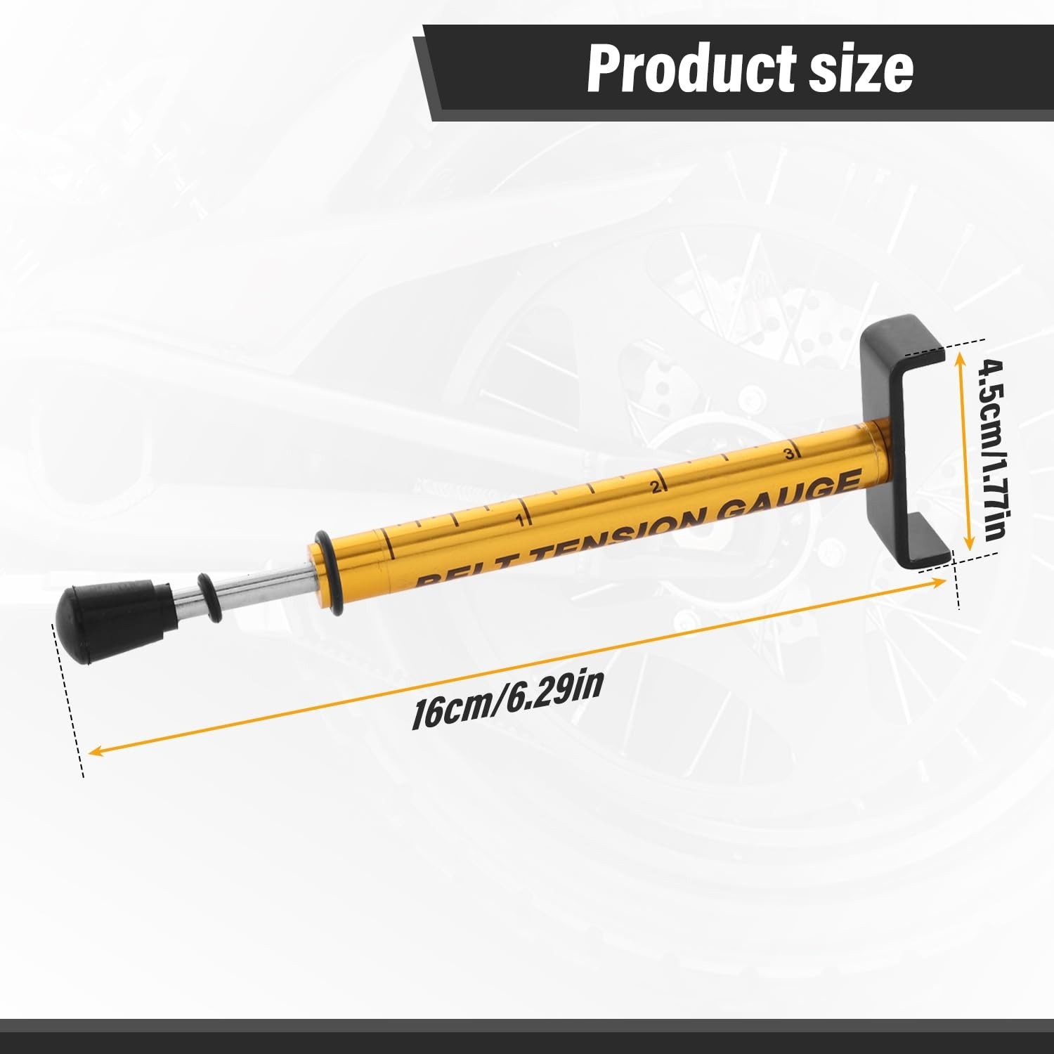 Belt Tension Gauge Adjustable 10 Lbs Universal Drive Belt Tensioner Tool