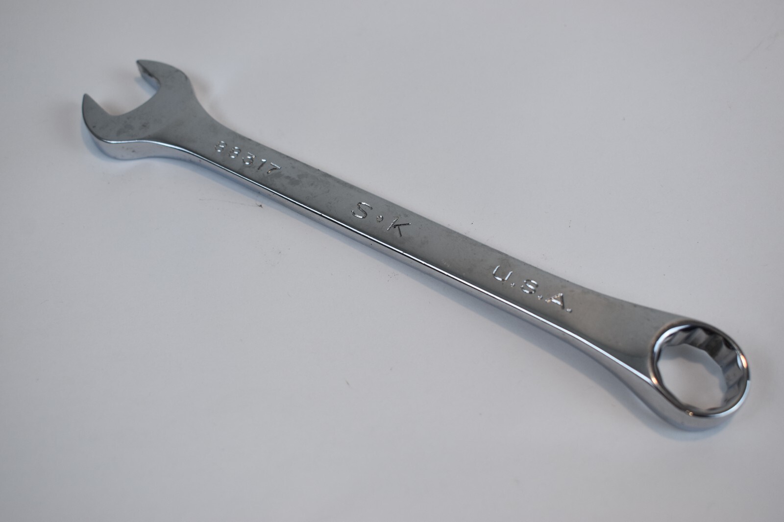 SK Tools 88317 17mm Metric Combination Wrench 12 Point USA SuperKrome