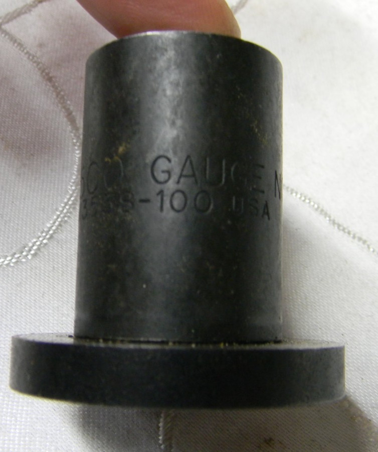 SNAP-ON 1.500 GAUGE CALIBRATOR BLOCK #M3558-100 FOR TIMING GAUGE SET, CASE #PB28