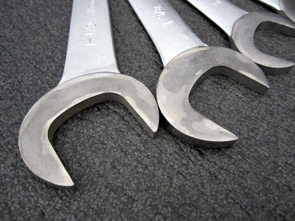 Vintage Martin Tools 9pc SAE Open End Service Wrench Set SW11K Made in USA