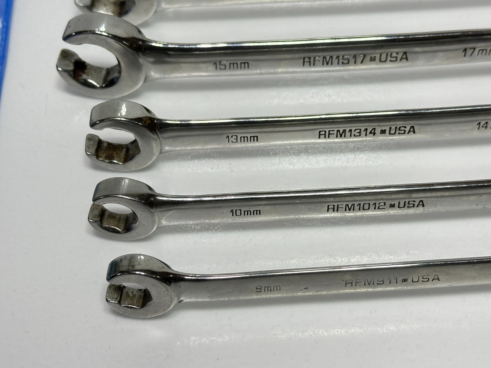 Matco Tools USA Made 6pc Metric 9mm-21mm Flare Nut Line Wrench Set in Pouch Bag