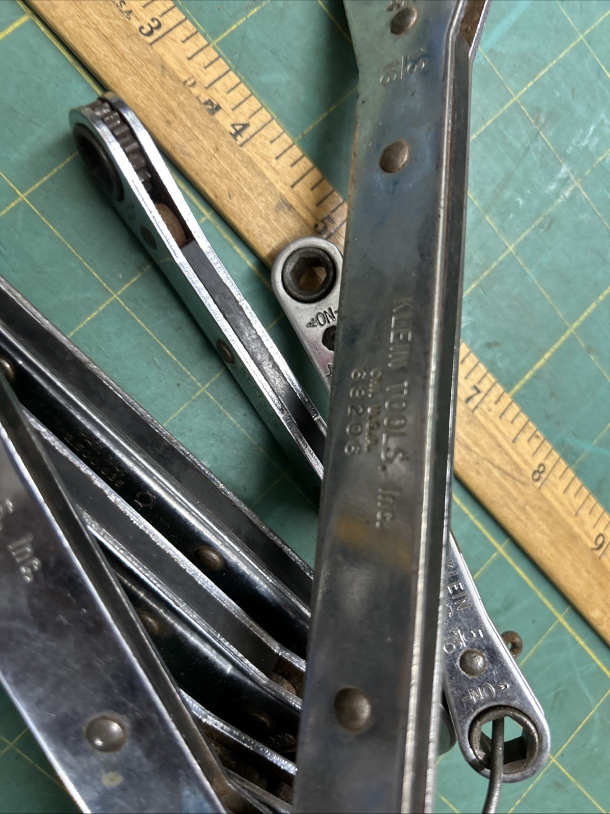 KLEIN Tools 7 pc Ratcheting Double Box End Wrench Set 68200- 68306 1/2” – 13/16”