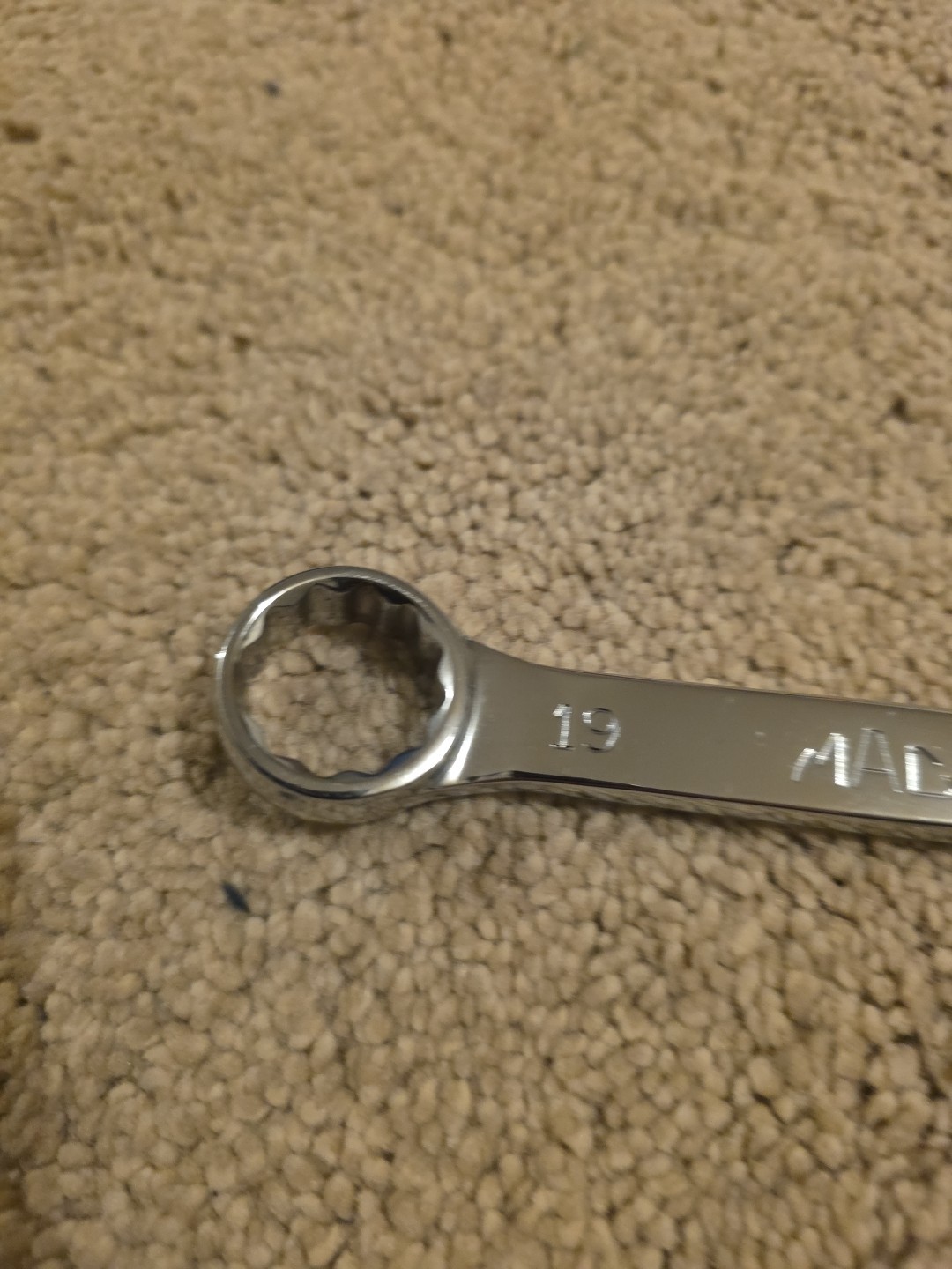 MAC Tools USA CS219MMR 19mm 12 Pt Stubby Chrome Combination Wrench Spanner