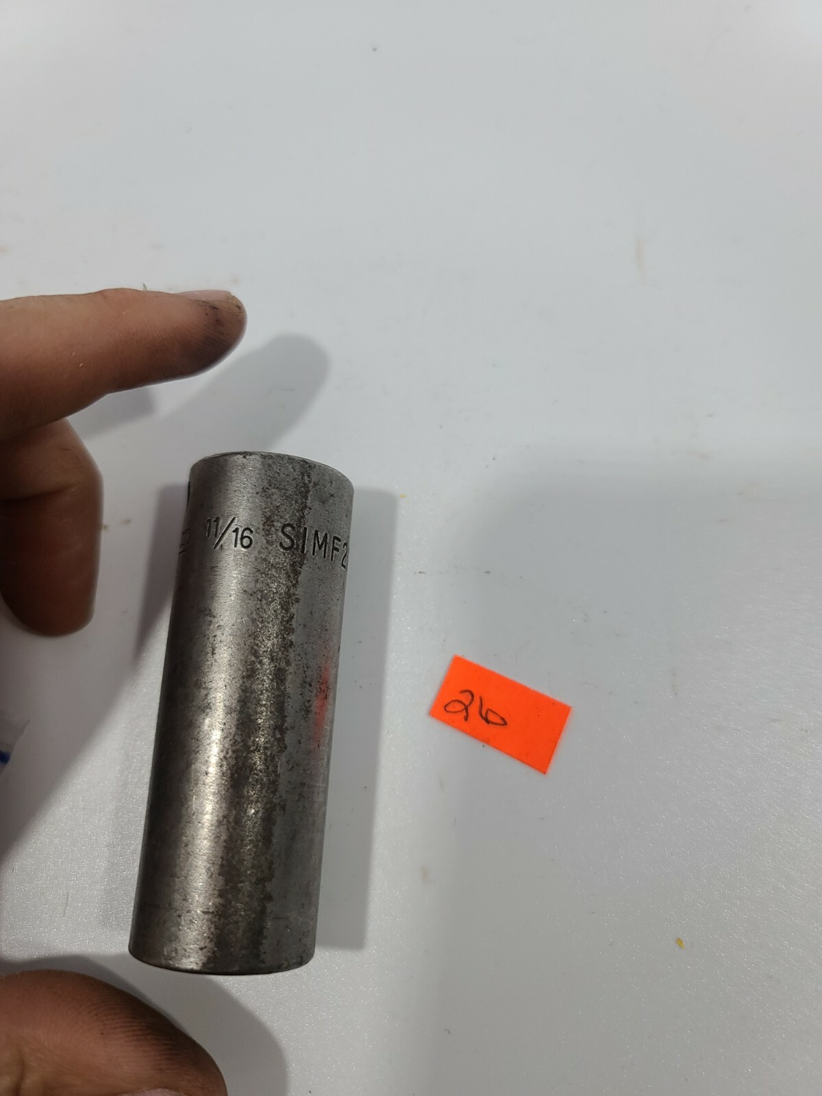 Snap-on tools 3/8″ drive 11/16″ SAE 6 point Deep Impact Socket SIMF220 Nice!