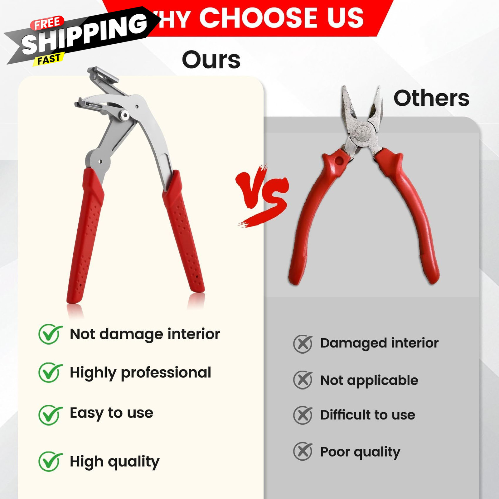 Car Clip Pliers, Panel Removal Tool, Professional Auto 1 Pc