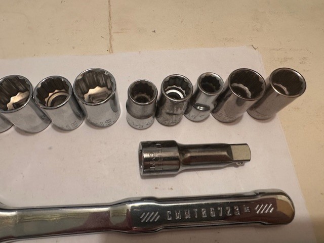 NEW Craftsman Ratchet 1/2” Drive 13 pc Socket (12 POINT) Set Standard & Metric