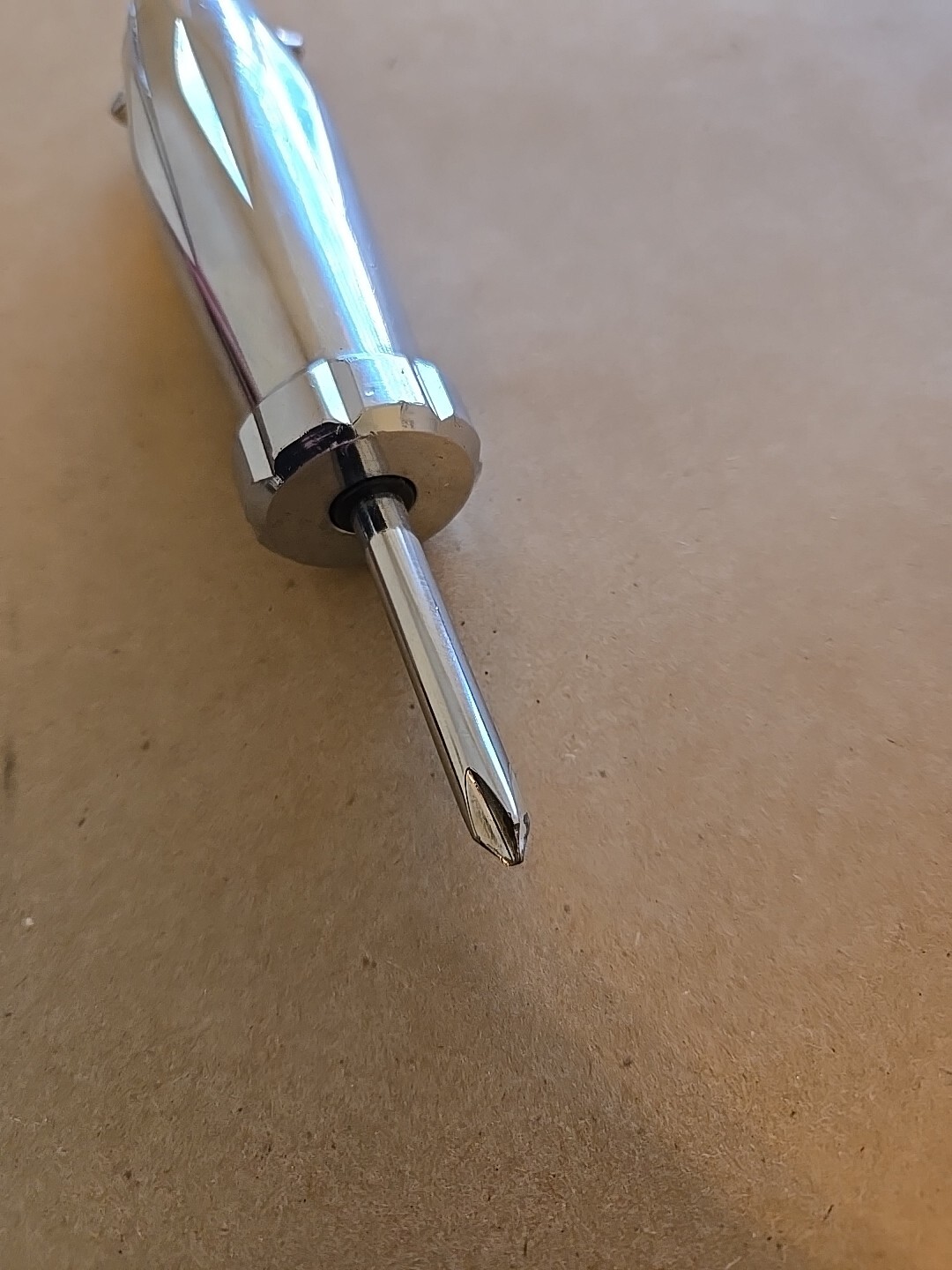 Pro Shop Phillips Flat Head Various Lengths & SizesChrome Screwdrivers Set Of 5