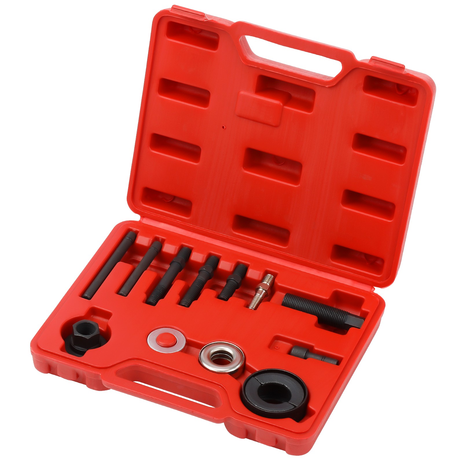 Power Steering Pump Pulley Puller Installer 13Pcs Set For Ford GM Alternator Kit