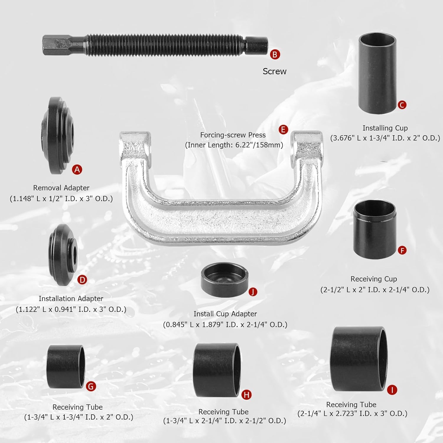 Ball Joint Press for ball joint extractor tools to remove, extract, cars, trucks