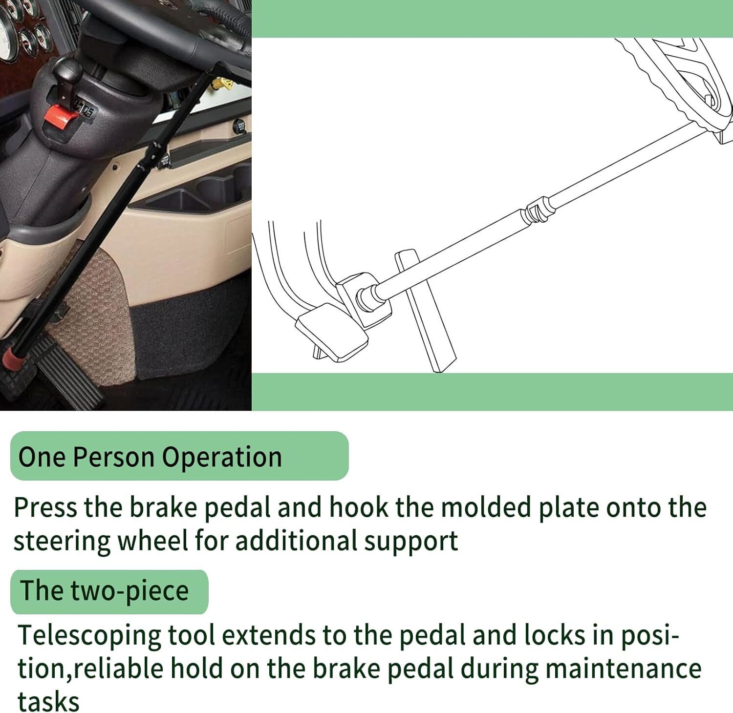 21520 Truck Pedal Depressor Tool Universal Fitment for Trucks and Large Vehicles