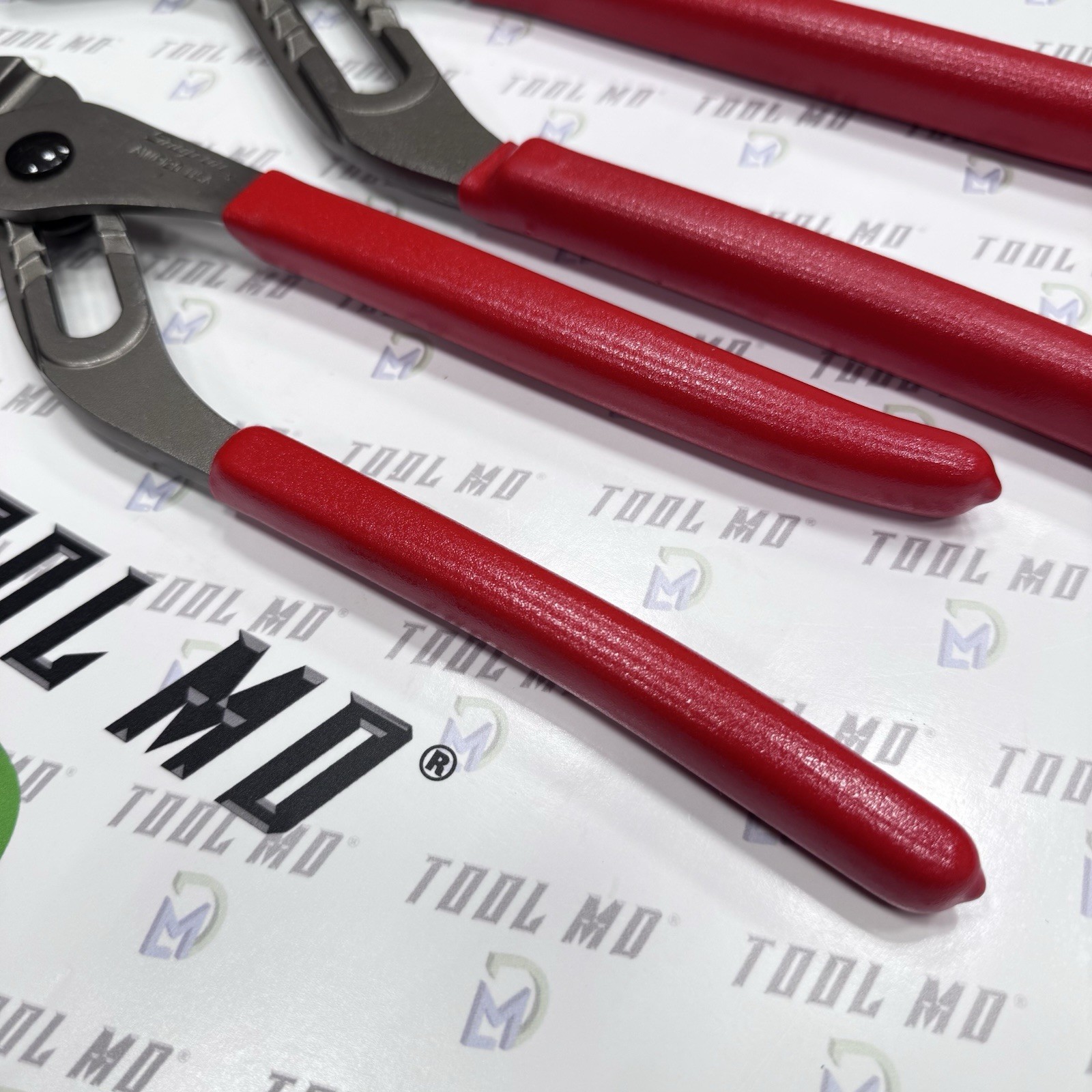 Snap-on Tools USA NEW 2pc RED Adjustable Joint Channel Pliers Set AWP120 AWP160