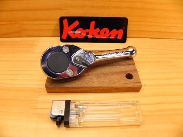 Ko-ken 3749S 3/8″ Drive Short Ratchet Handle 24 Teeth 4-21/64″ Length