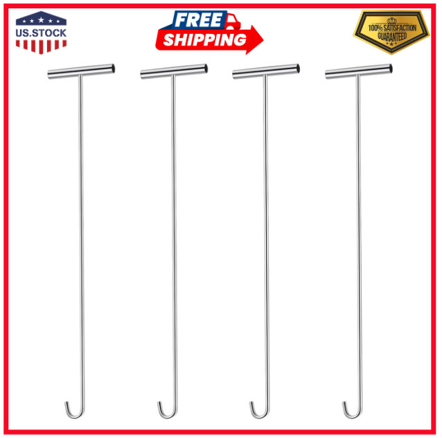 4 Pack 31 Fifth Wheel Puller 5th Wheel Pin Puller for Semi J Hook Silver