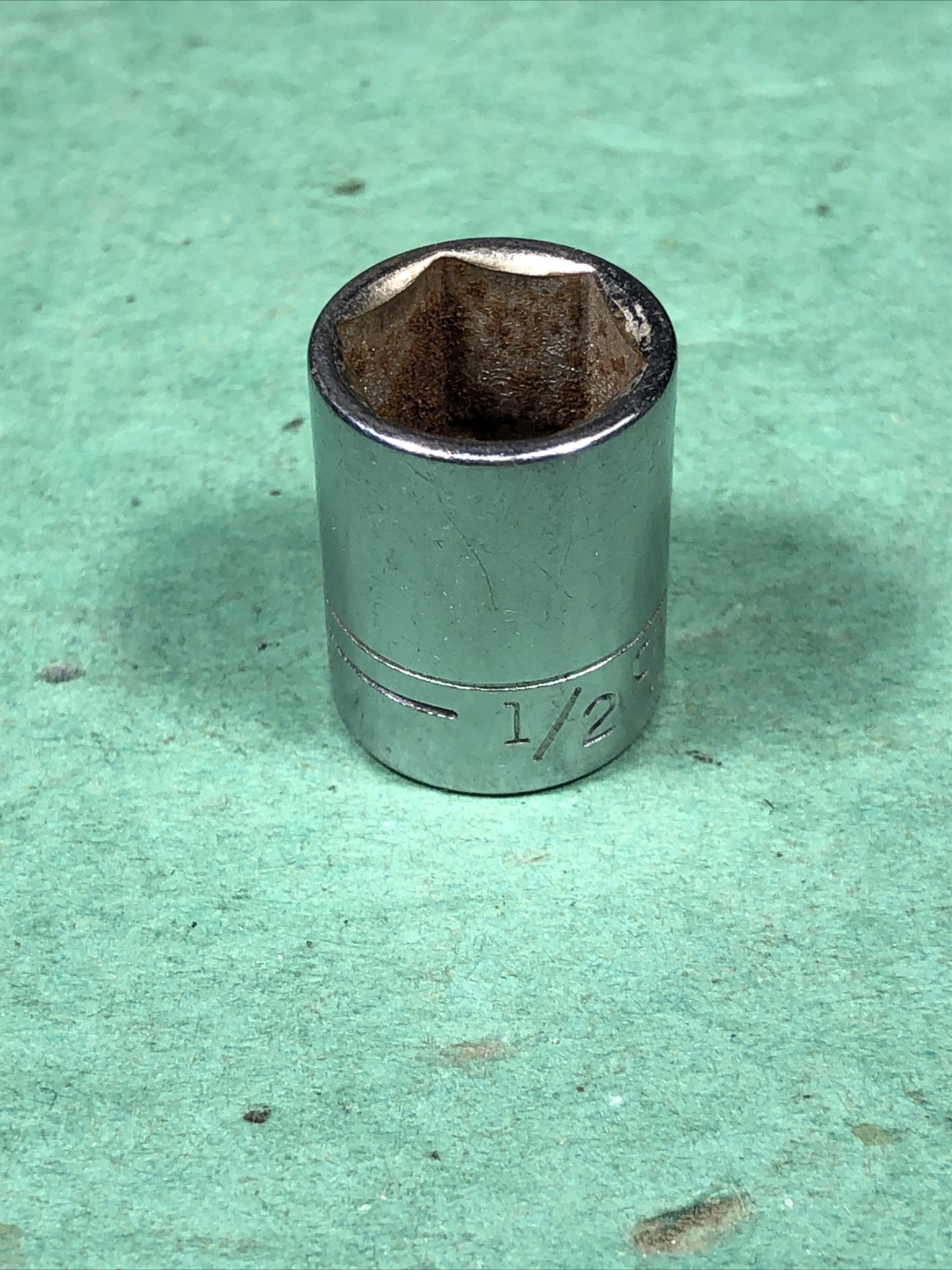 Vintage Craftsman | 1/2″ 6-Point 1/4″ Drive Socket | 43499 | -V- Series | USA