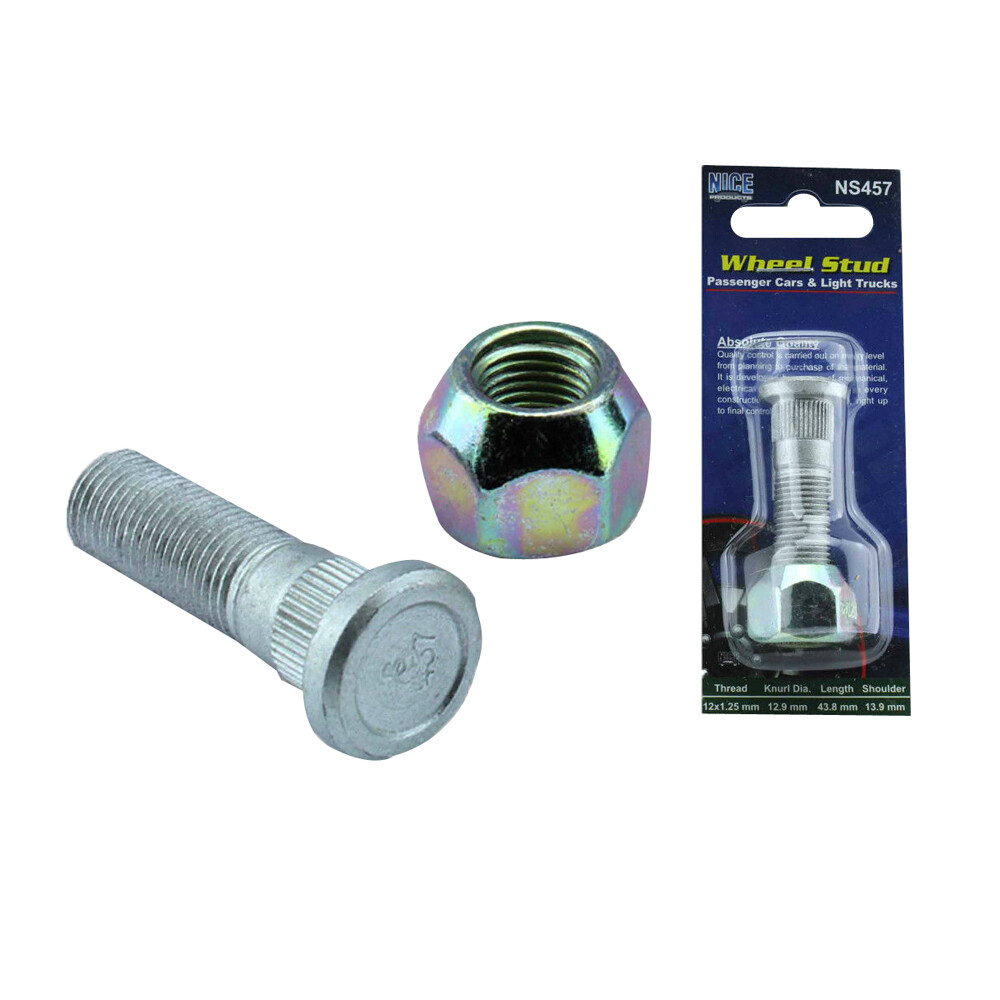 Nice Wheel Stud & Nut for Nissan Maxima J30 02/90-10/92 Front Rear NS457