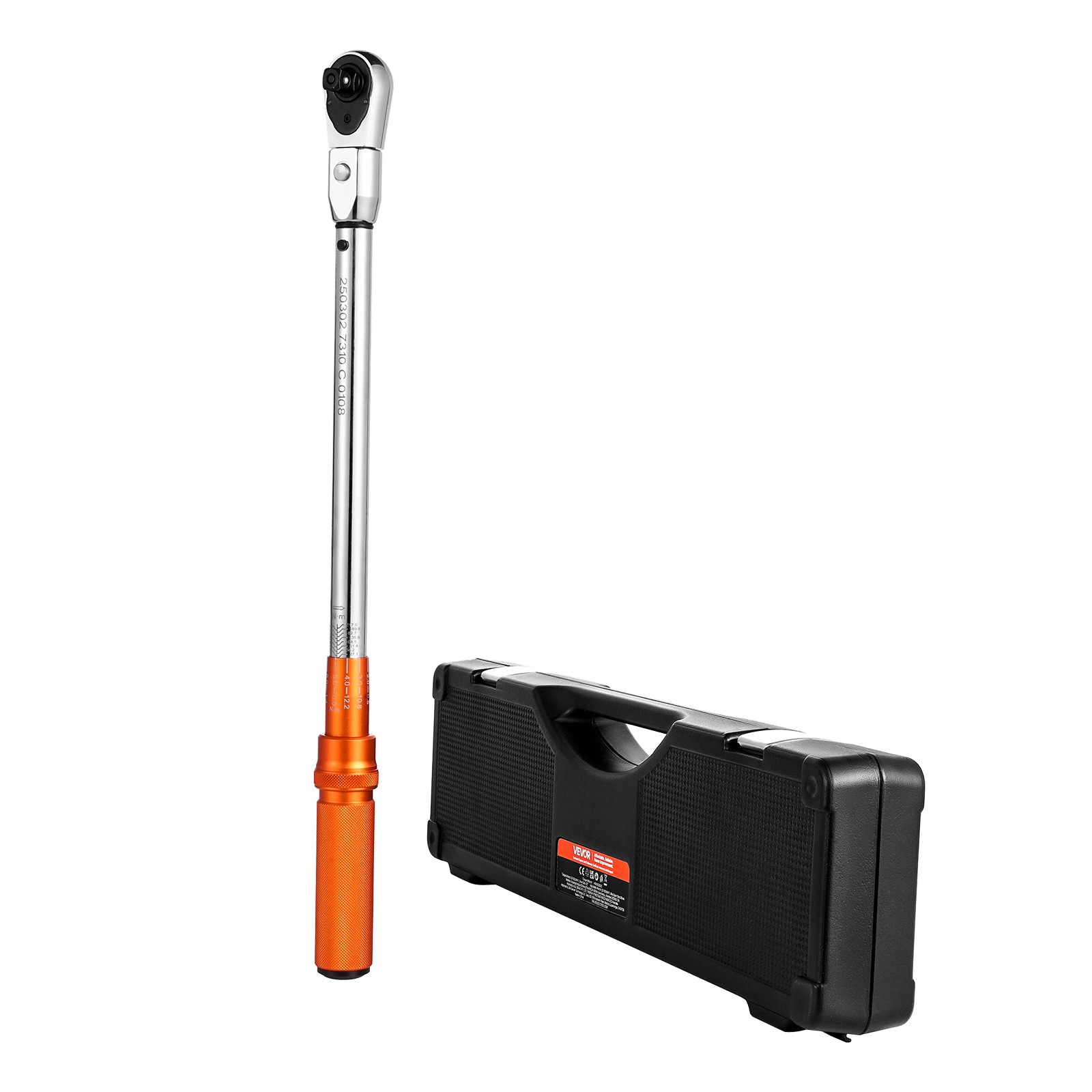 VEVOR Adjustable Click Torque Wrench 1/2 In Drive 20-160 lbf-ft / 27.1-216.8 N.m