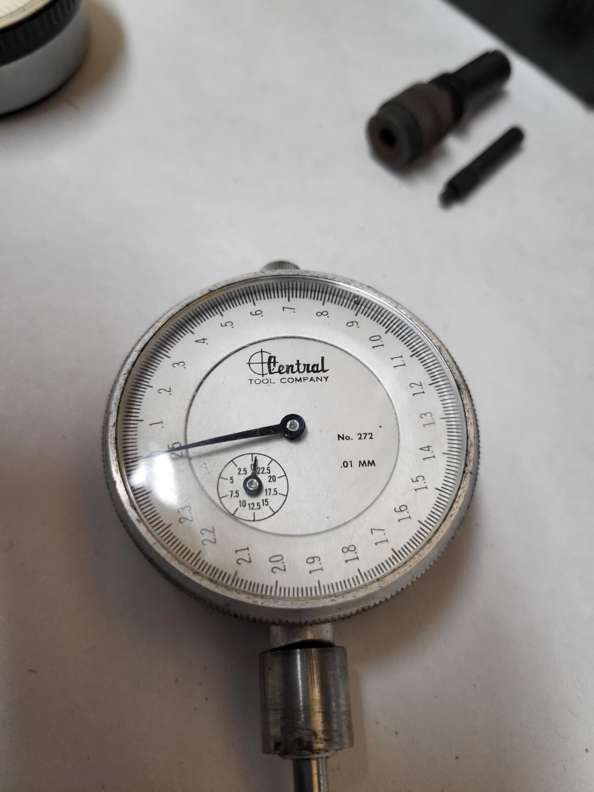 Metric Central Tool USA # 272 & Dreher Jet 512 K 0.01 MM Dial Indicators Compac